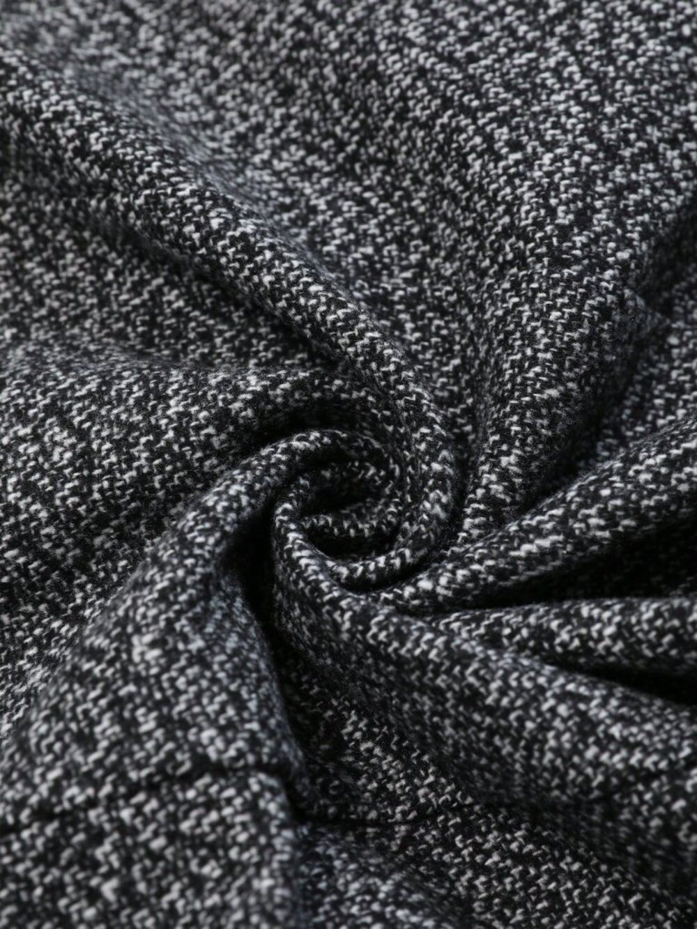 Black Elegant Women's Tweed Blazer - Picture 8 of 8